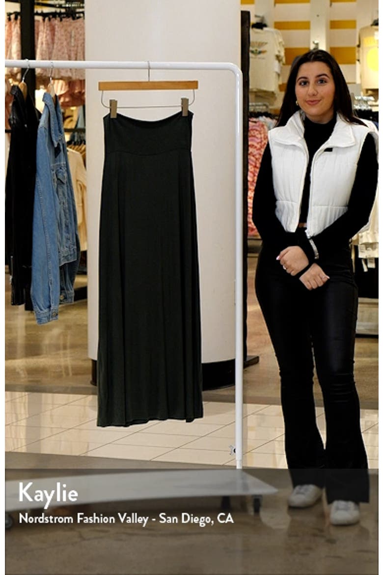 Roll Top Maxi Skirt video