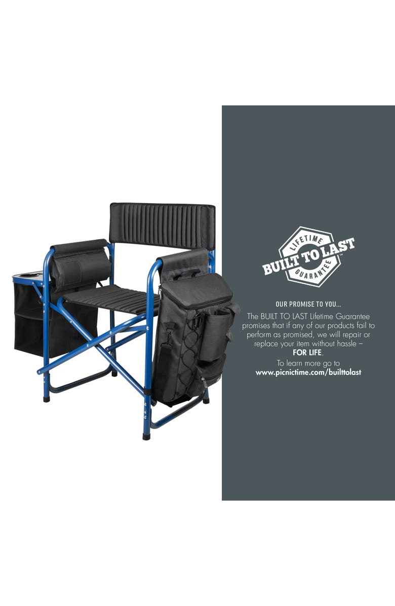 Oniva Fusion Camping Chair, Alternate, color, Dark Gray With Blue Accents