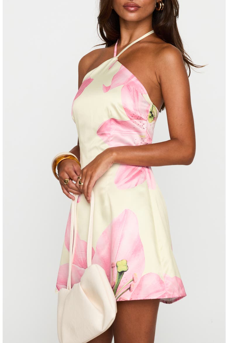 Gardens of Eden Halter Minidress, Alternate, color, MULTI