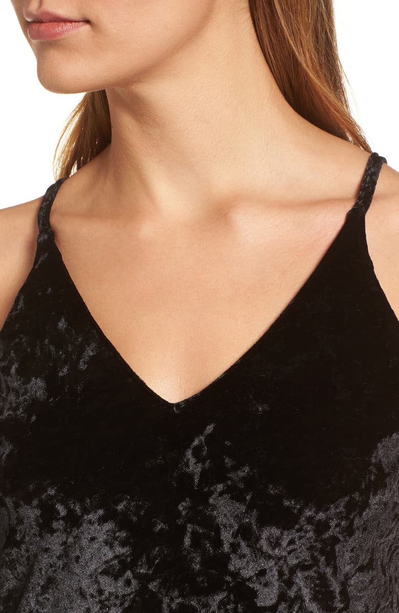 Billy T Crushed Velvet Camisole, Alternate, color,