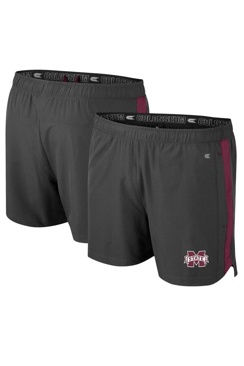 Men's Colosseum Charcoal Mississippi State Bulldogs Langmore Shorts, Main, color, Charcoal