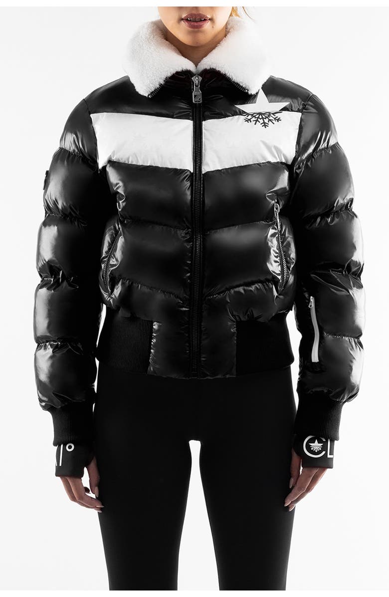 Malibu Ski Club Apres Slick Bomber, Alternate, color, Black