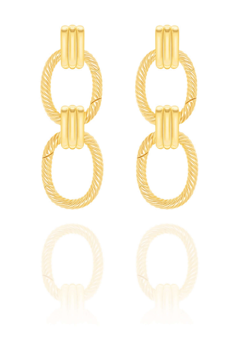 Glistening Desert Earrings, Alternate, color, Gold
