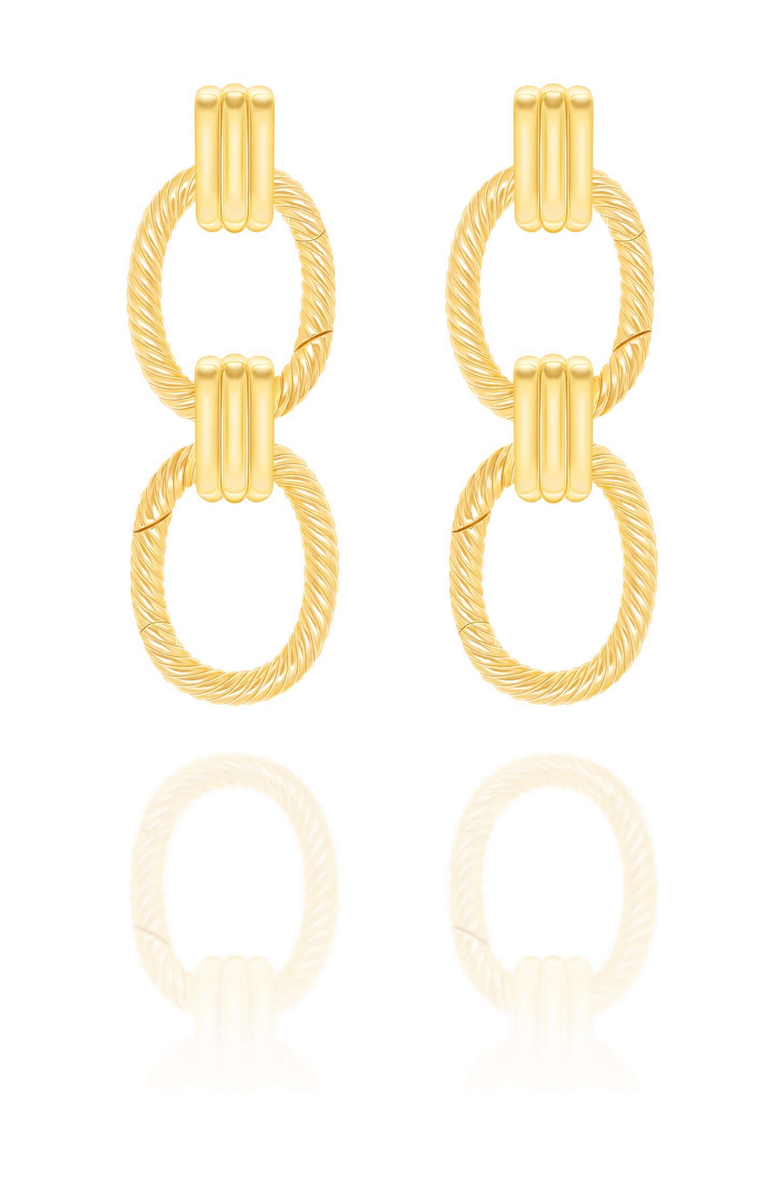Samantha Siu - New York Glistening Desert Earrings, Alternate, color, Gold
