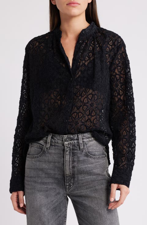 Women's Lace Button Up Tops | Nordstrom