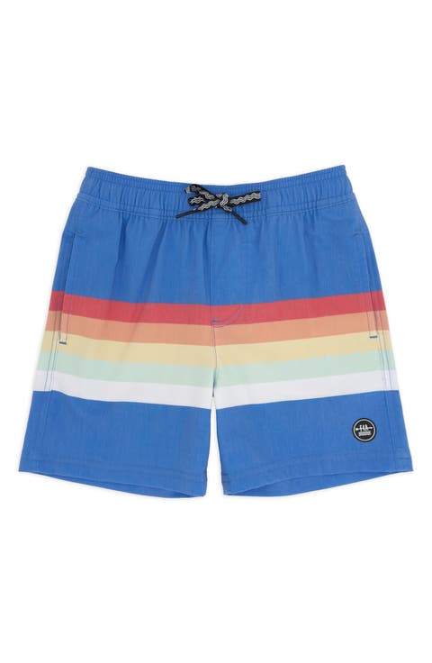 Kids' Stripe Volley Trunks (Big Kid)
