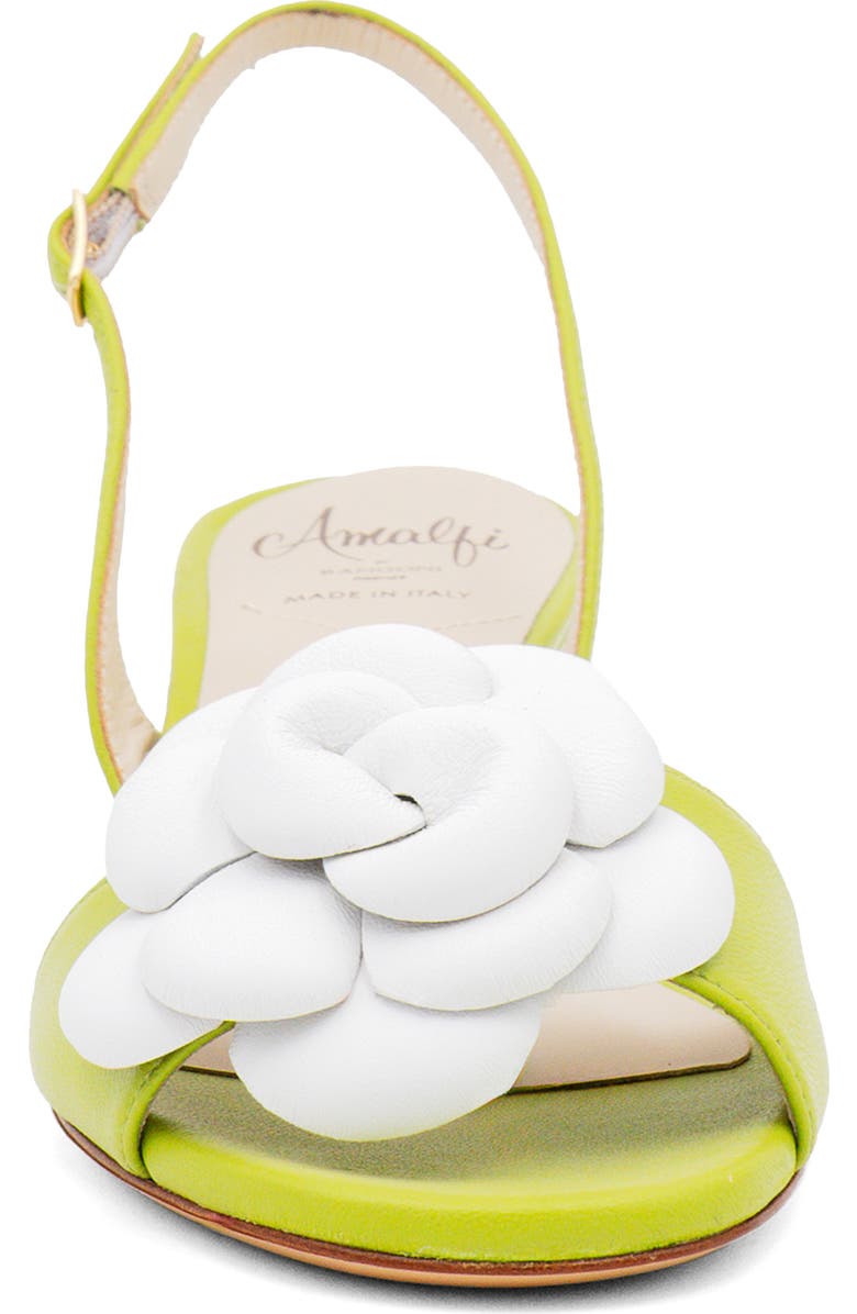 Amalfi by Rangoni Dante Slingback Kitten Heel Sandal, Alternate, color, Apple/ White Parmasoft