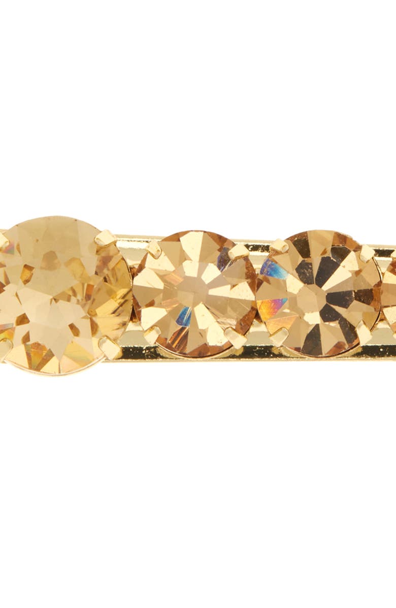 Jennifer Behr Giada Set of 2 Crystal Embellished Alligator Clips, Alternate, color, Golden