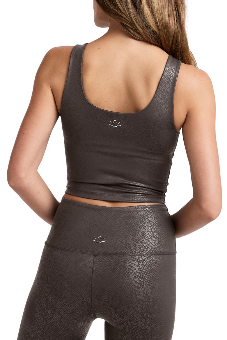 PowerShine Crop Tank, Alternate, color, ESPRESSO VIPER