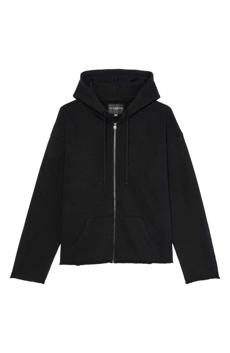 Cult of Individuality Core Raw Hem French Terry Zip Hoodie, Alternate, color, 