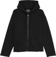 Cult of Individuality Core Raw Hem French Terry Zip Hoodie