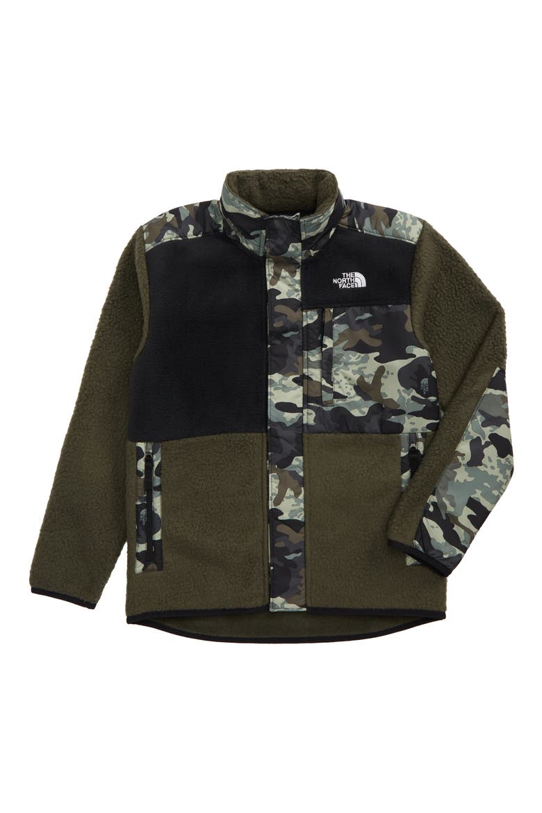 Kids' Forrest Fleece Jacket, Main, color, NEW TAUPE GREEN CAMO PRINT
