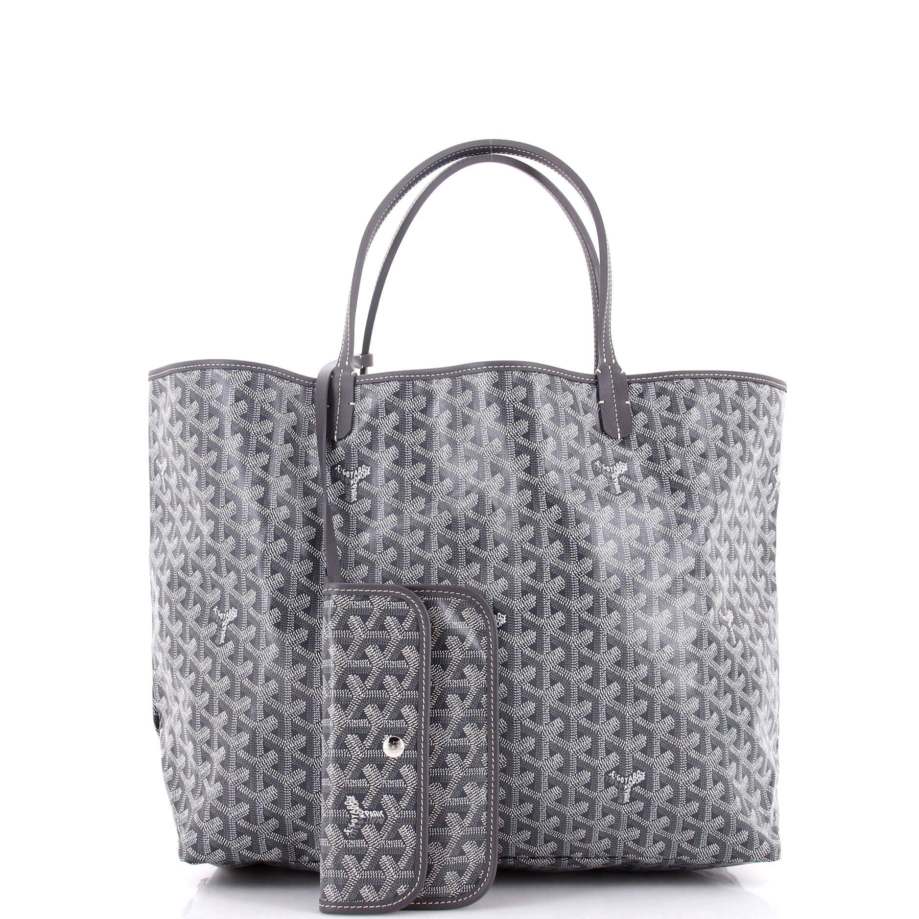 Pre-Owned Goyard Saint Louis Tote Coated Canvas GM, Alternate, color, Gray