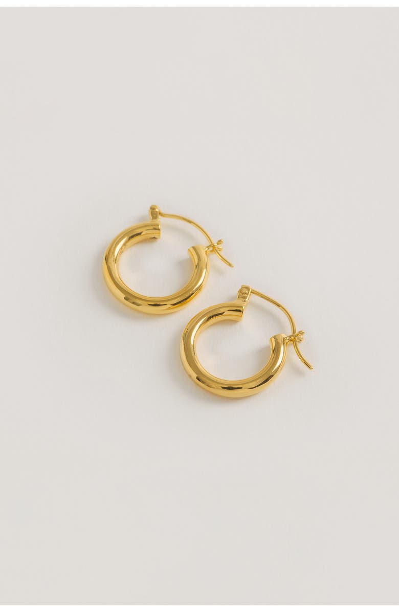 Freya Rose Gold Mini Hoops, Alternate, color, Gold