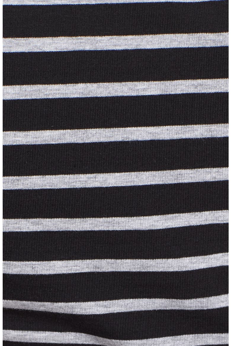 Maternity/Nursing Tank Dress, Alternate, color, BLACK/ GREY
