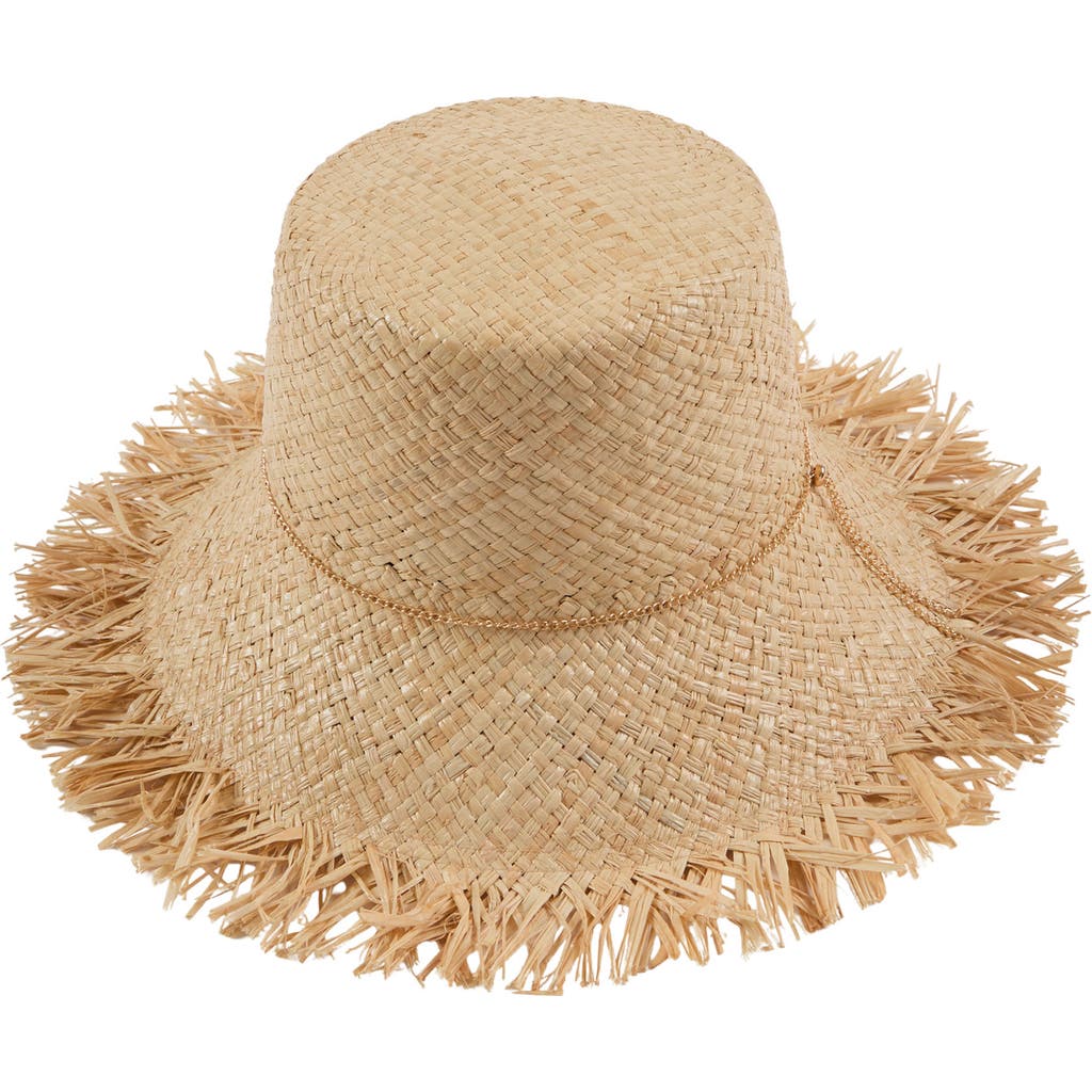 Eugenia Kim Jonah Fringed Straw Bucket Sun Hat