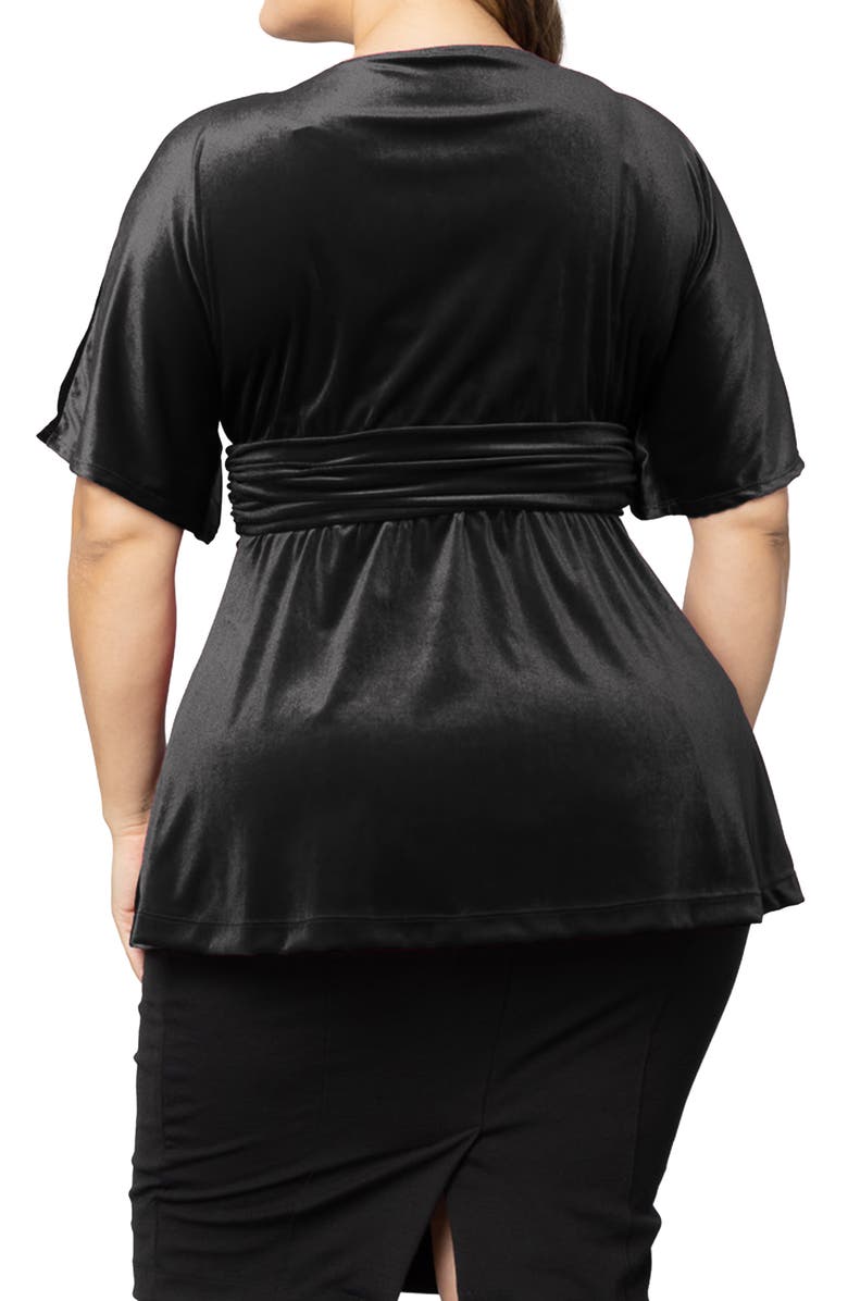 Kiyonna Park Avenue Velvet Top, Alternate, color, 