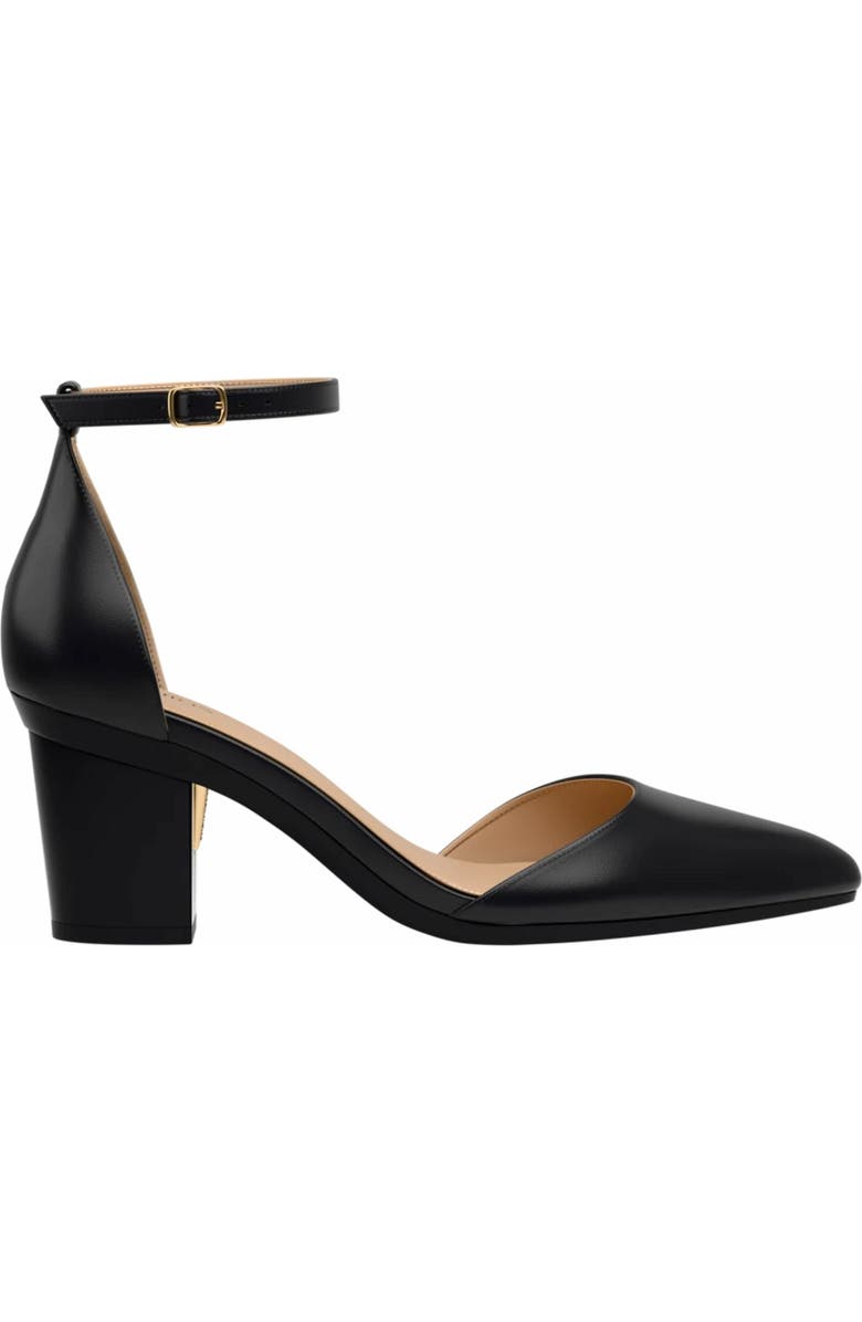 Pashion Footwear The D'Orsay 3" Block Heel, Alternate, color, Coal Leather