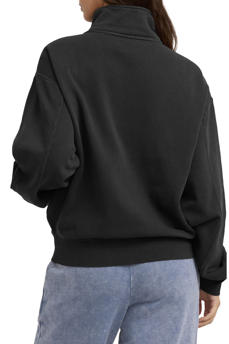 The Avery Brushed Cotton Blend Fleece Sweatshirt, Alternate, color, BLASTED BLUE