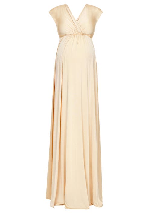 Tiffany Rose Maternity Francesca Maternity Maxi Dress In Neutral