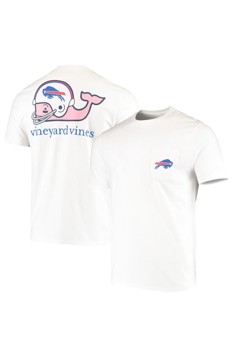 vineyard vines Men's Vineyard Vines White Buffalo Bills Big & Tall Helmet T-Shirt, Alternate, color, 