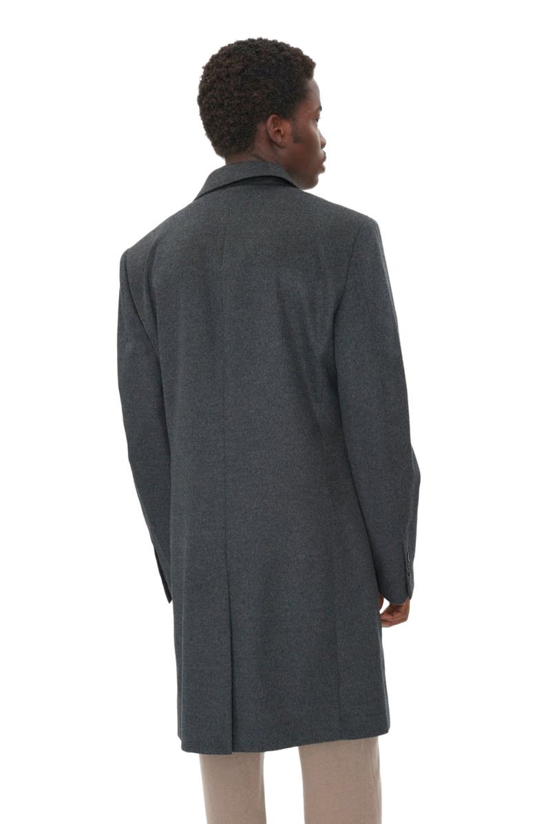 Gobi Cashmere Classic Single Breasted Coat, Alternate, color, Charcoal