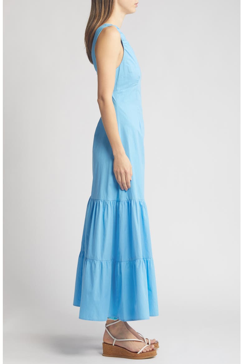 Rio Tiered Sleeveless Dress, Alternate, color, HORIZON BLUE