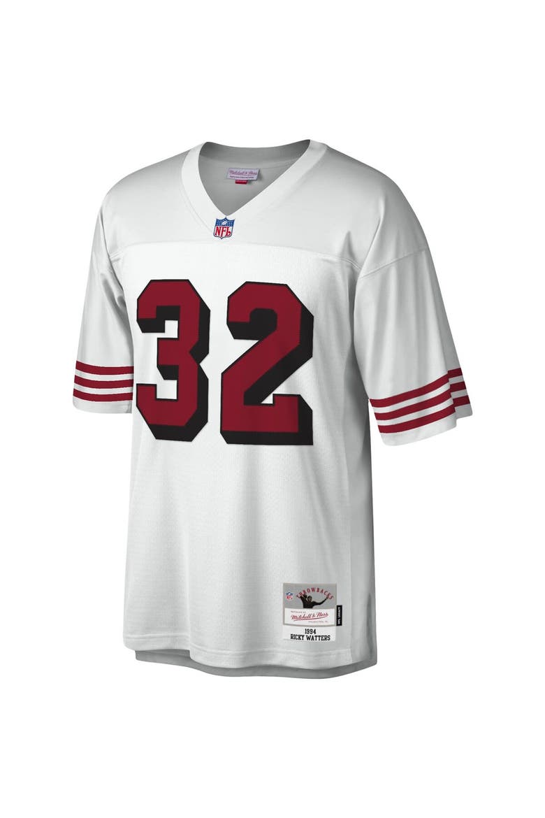 Men's Mitchell & Ness Ricky Watters White San Francisco 49ers Legacy Replica Jersey, Alternate, color, White