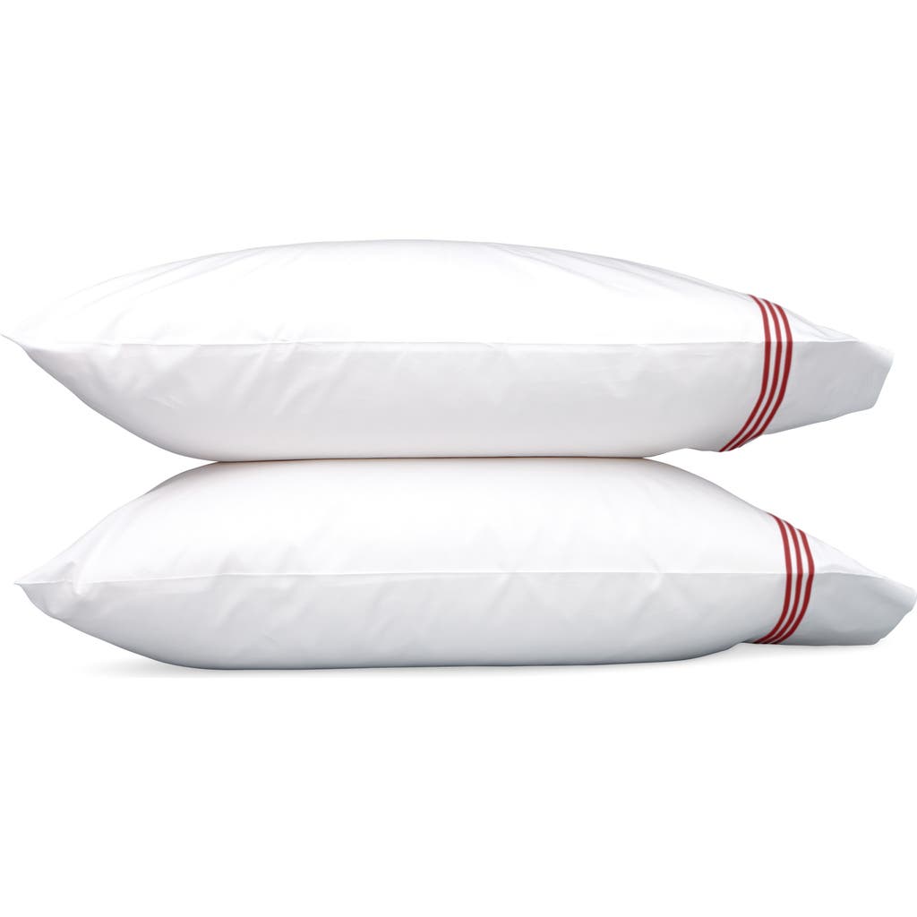Matouk Bel Tempo Set Of 2 520 Thread Count Cotton Perccale Pillowcases