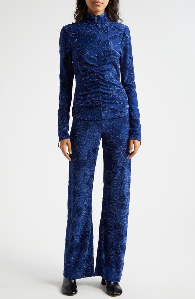 Stine Goya Metallic Floral Jacquard Top, Alternate, color, 