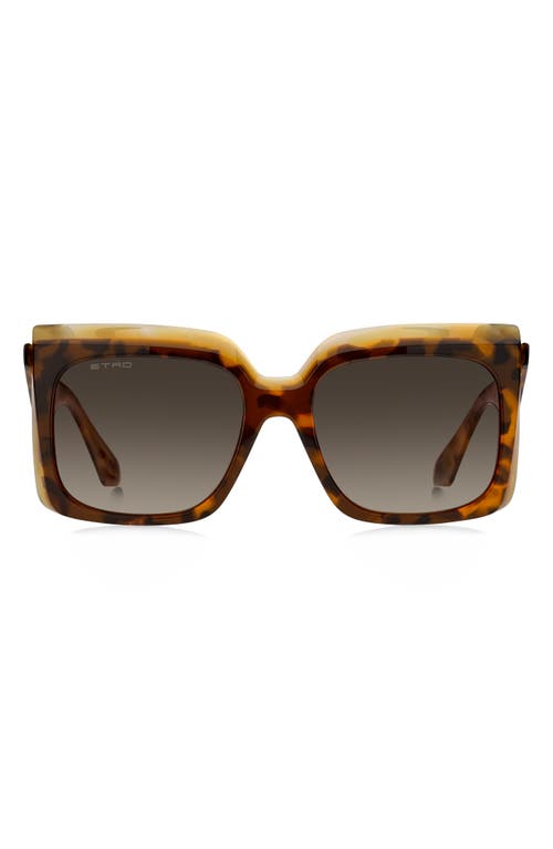 Etro 57mm Square Sunglasses In Brown