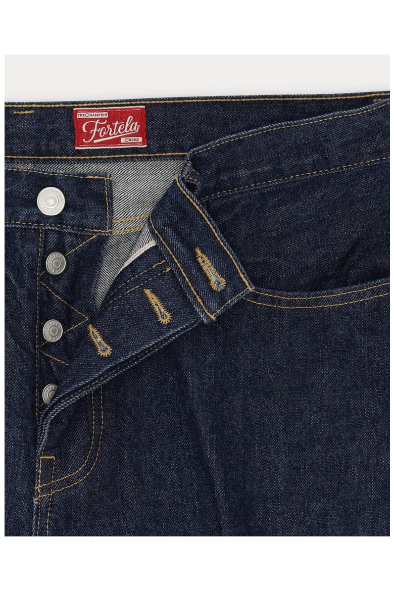 JohnJap Japan Selvedge 5 Pocket Regular Fit Denim Pants, Alternate, color, Indigo Rinse