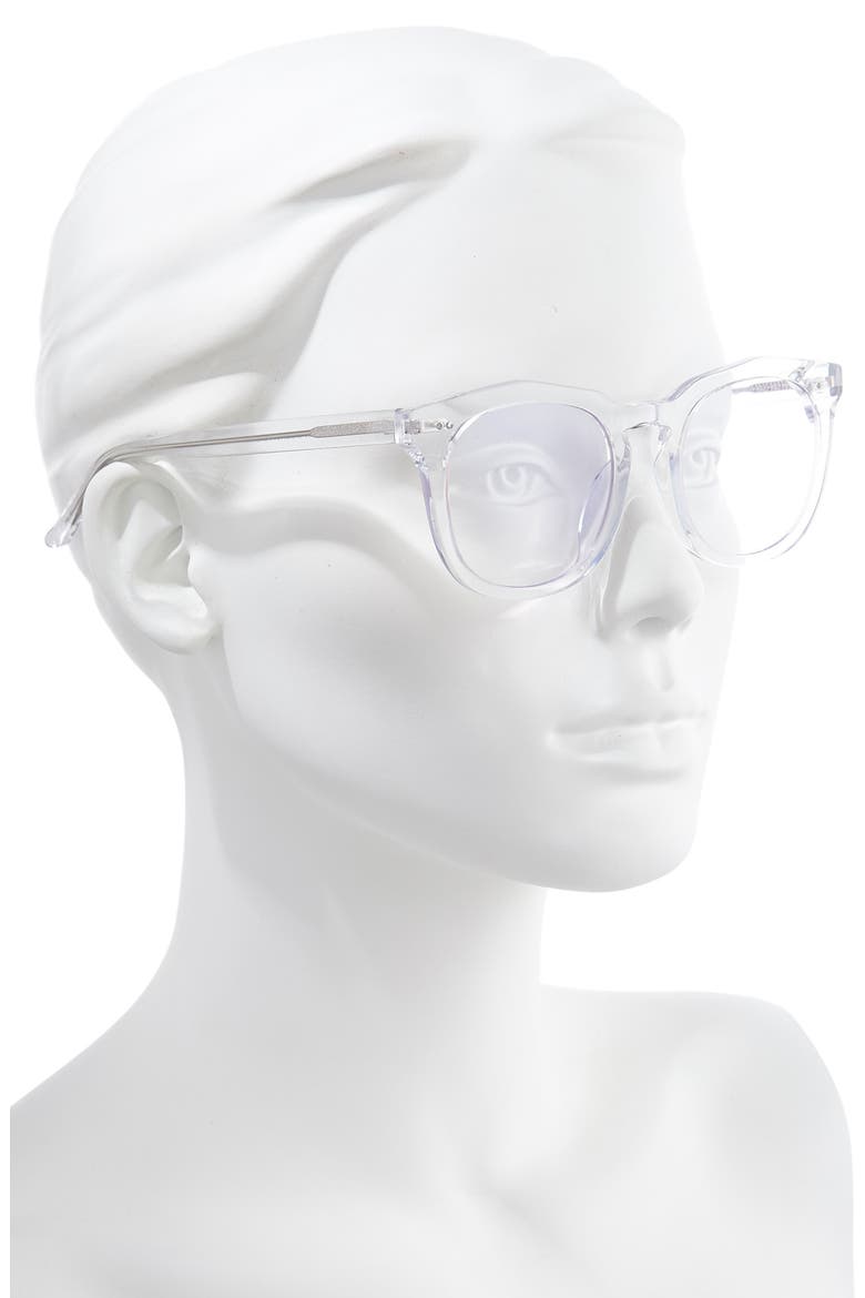 50mm Blue Light Blocking Glasses, Alternate, color, CLEAR CRYSTAL