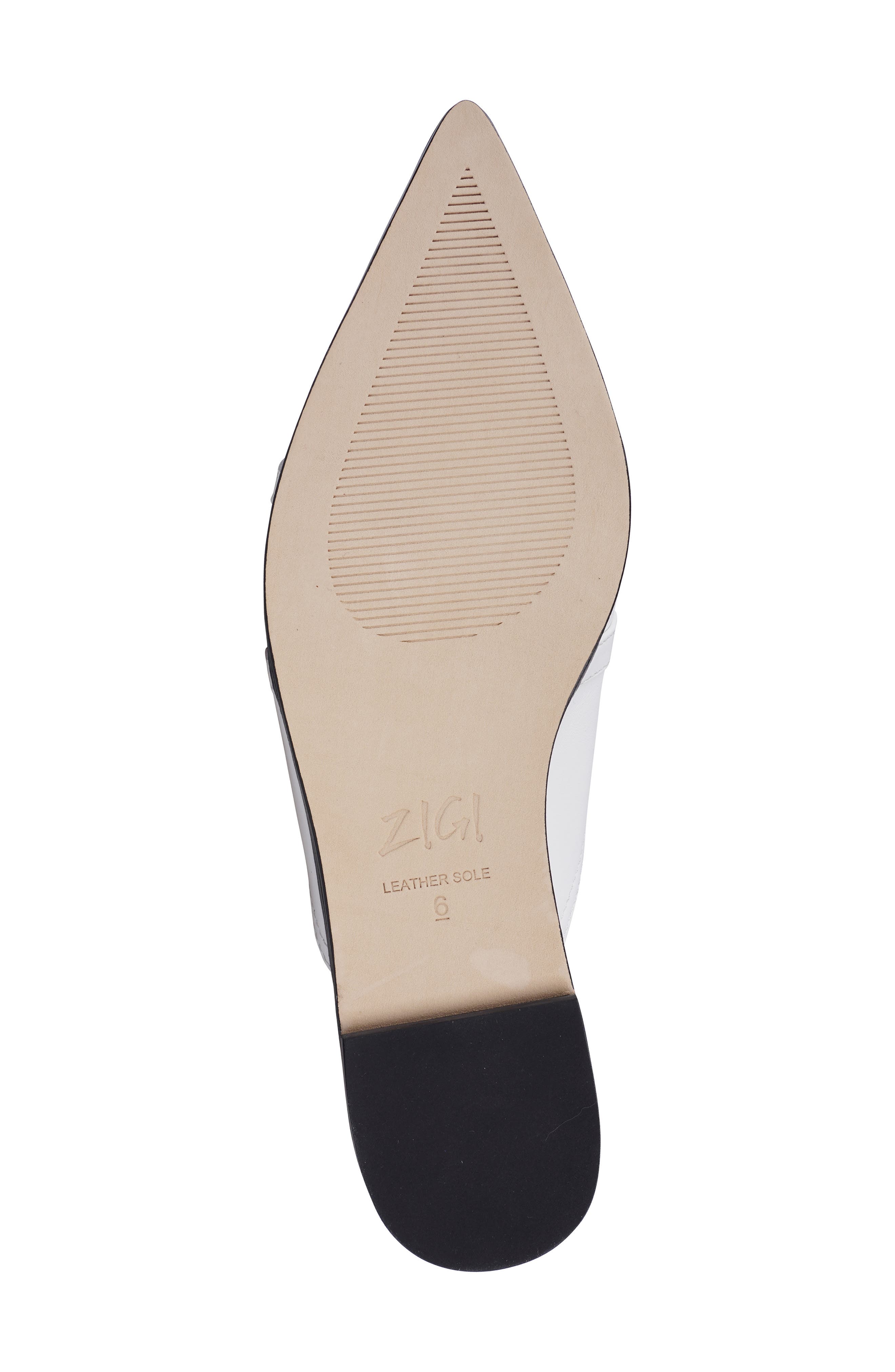 Roussih Pointed Toe Mule, Alternate, color, WHITE LEATHER
