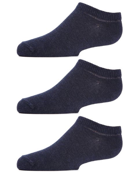 Kids Low Cut Cotton Blend Socks 3-Pack