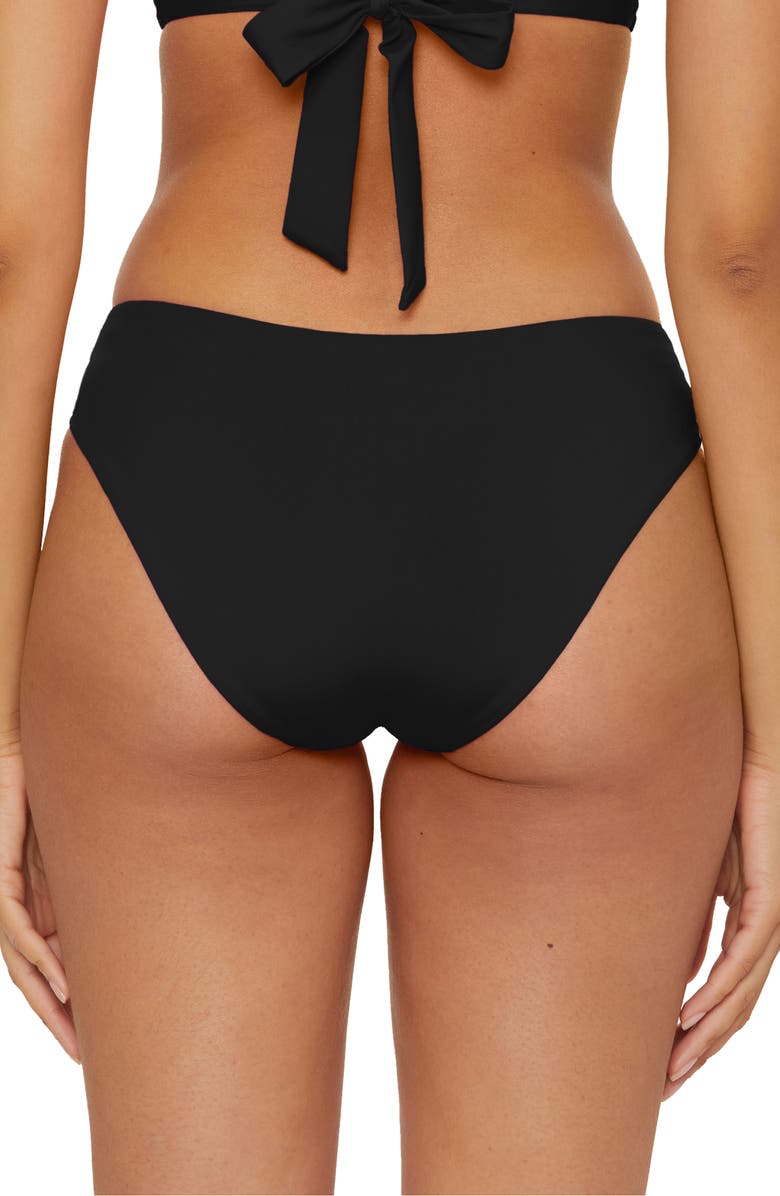 Becca Marble Canyon Ring Hipster Bikini Bottoms, Alternate, color, Black