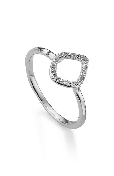 Riva Mini Kite Diamond Stacking Ring