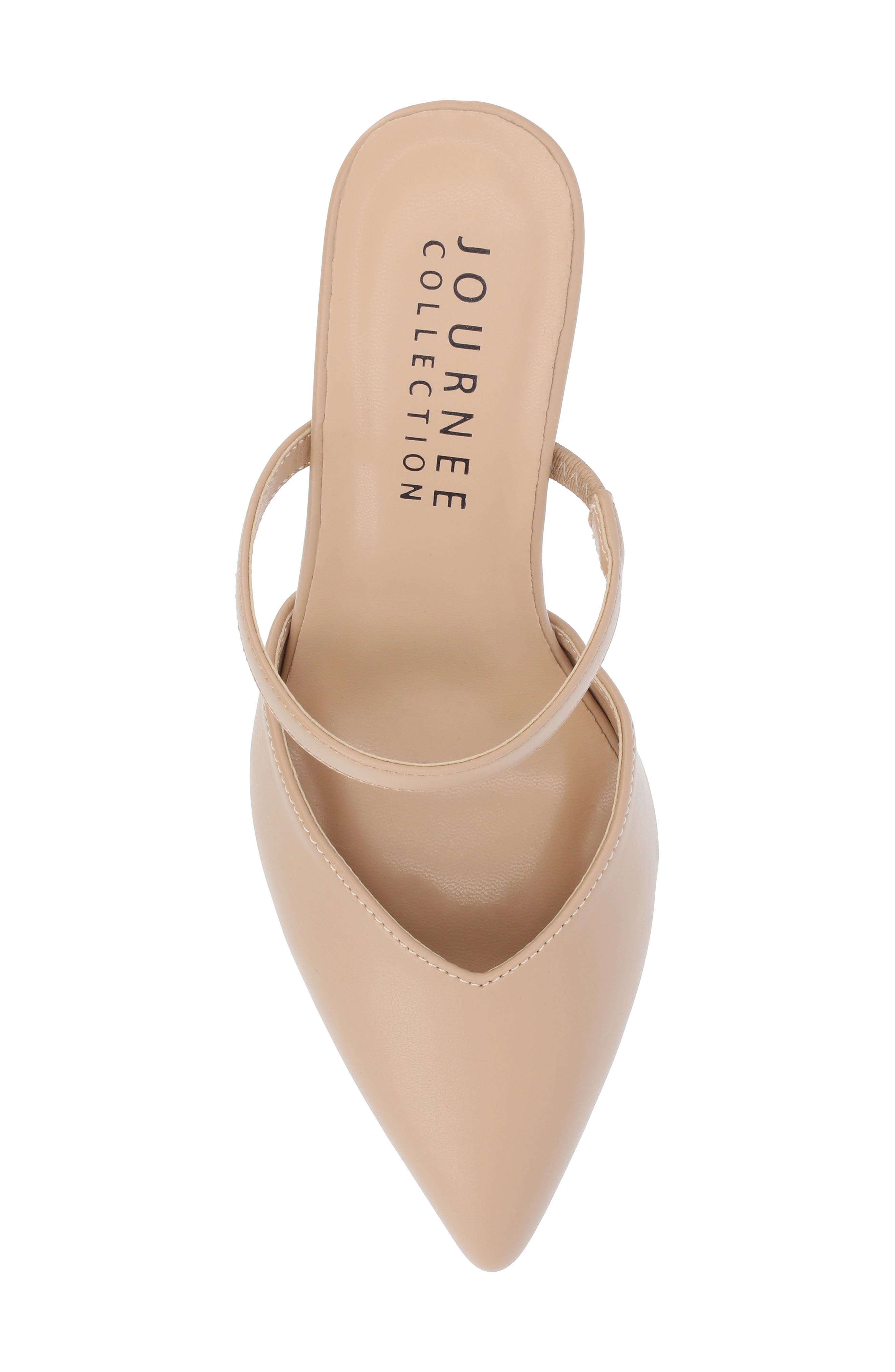 Yvon SuperNatural Shades Pointed Toe Mule Pump, Alternate, color, ALMOND