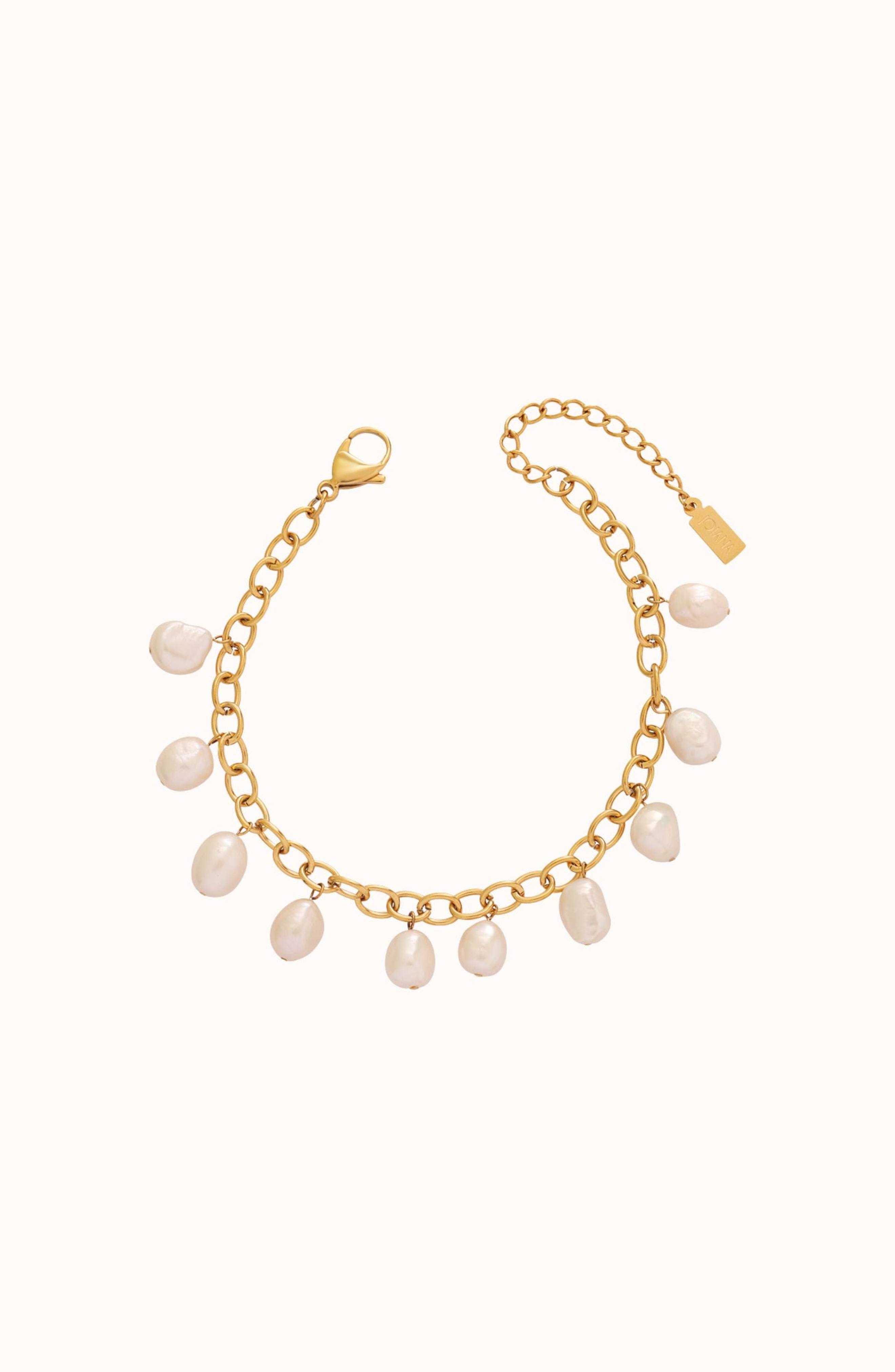selected Anklet Gold/Freshwater Pearl