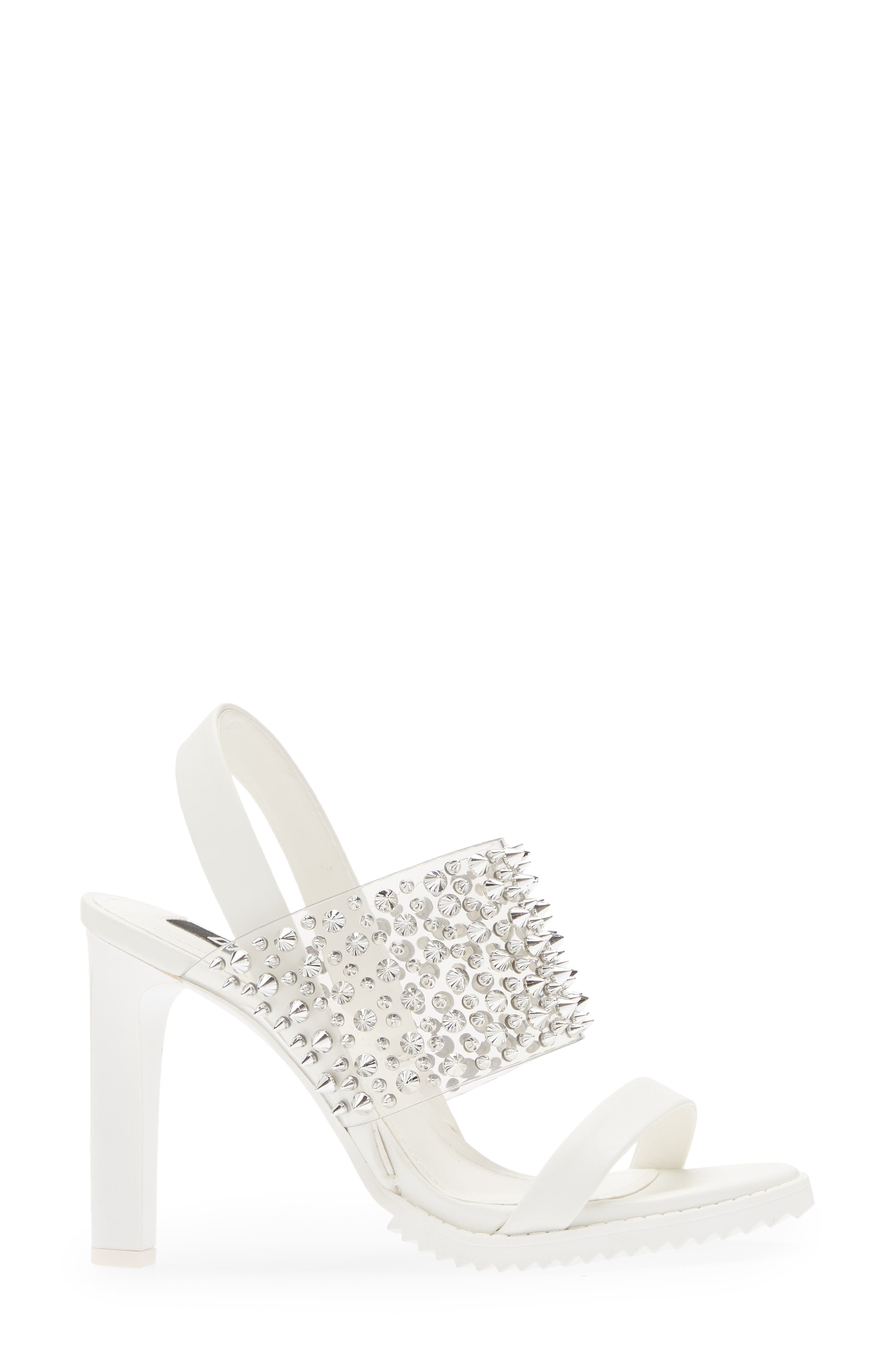 Balto Embellished Slingback Sandal, Alternate, color, WHITE