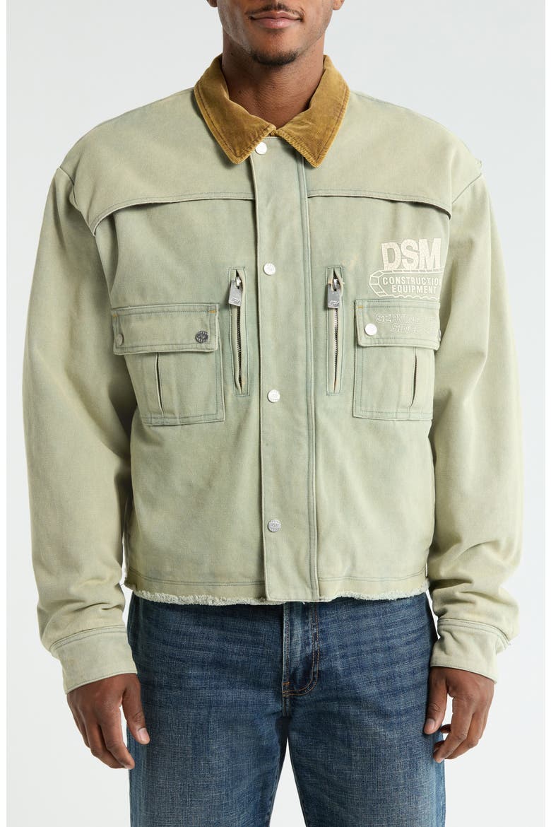 Hopkins Denim Construction Jacket (Nordstrom Exclusive), Alternate, color, SAGE