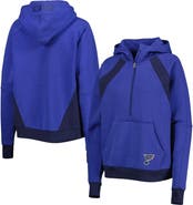 STARTER Women's Starter Blue St. Louis Blues Wishbone Half-Zip Hoodie