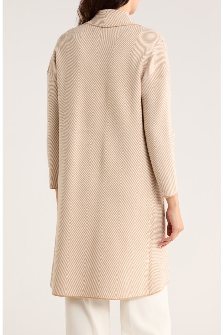 Open Front Long Cardigan, Alternate, color, CHEVRON NOMAD