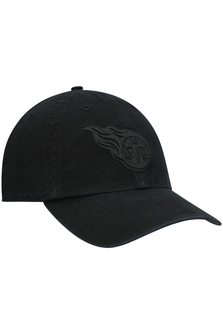 Men's '47 Black Tennessee Titans Team Tonal Clean Up Adjustable Hat, Alternate, color, Black