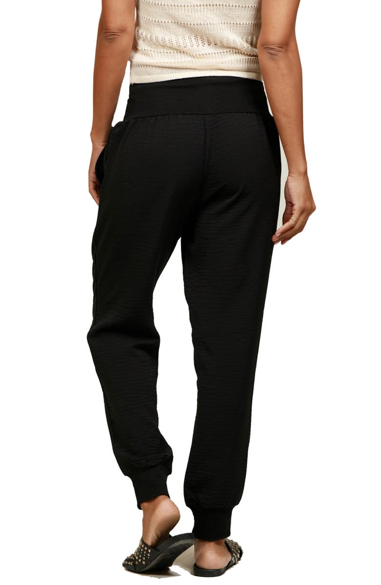 NIKKI LUND Casual Pocket Joggers, Alternate, color, Black