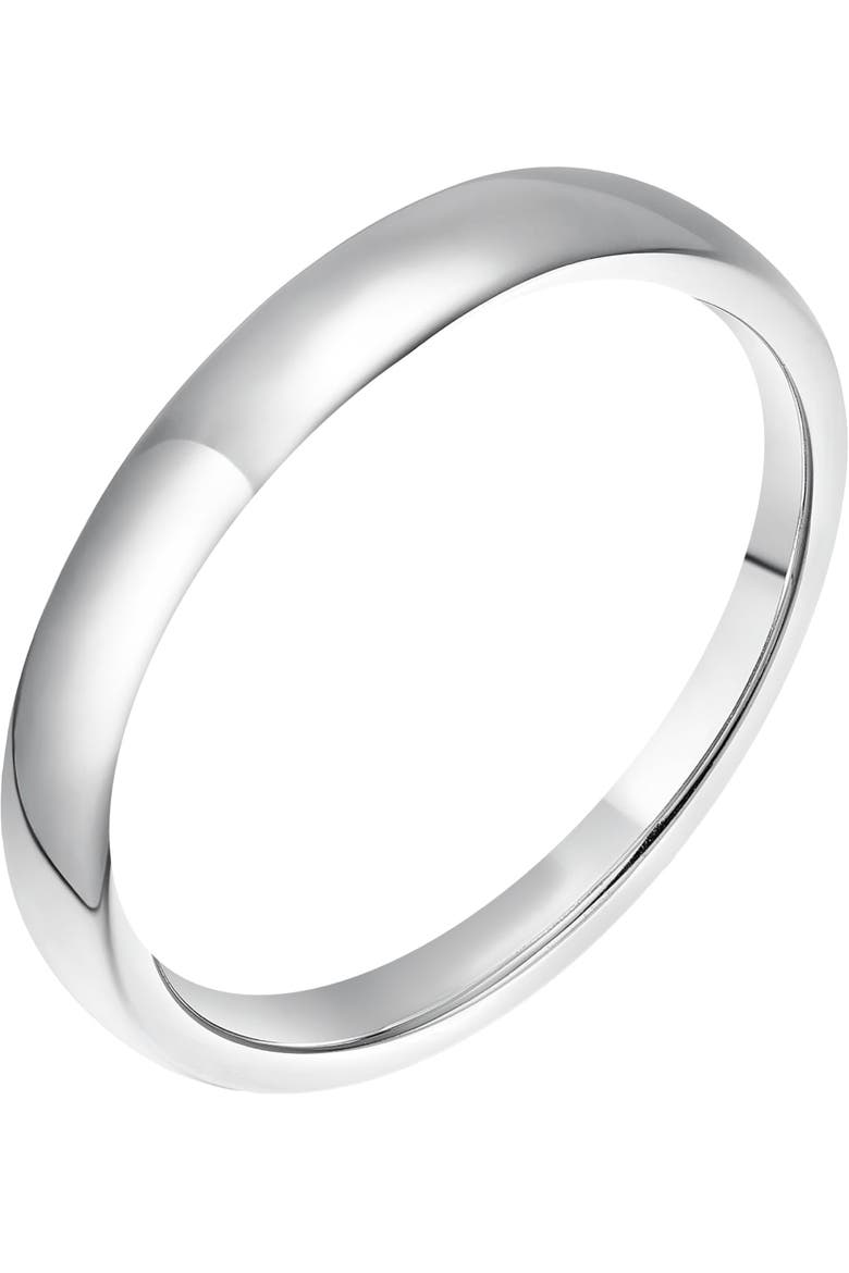 Sterling Silver Thin 2MM Wedding band Ring, Main, color, Silver