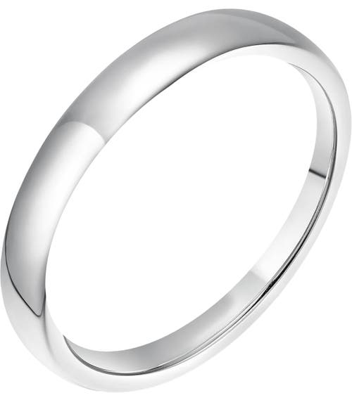 Donatello Gian Sterling Silver Thin 2mm Wedding Band Ring In Silver