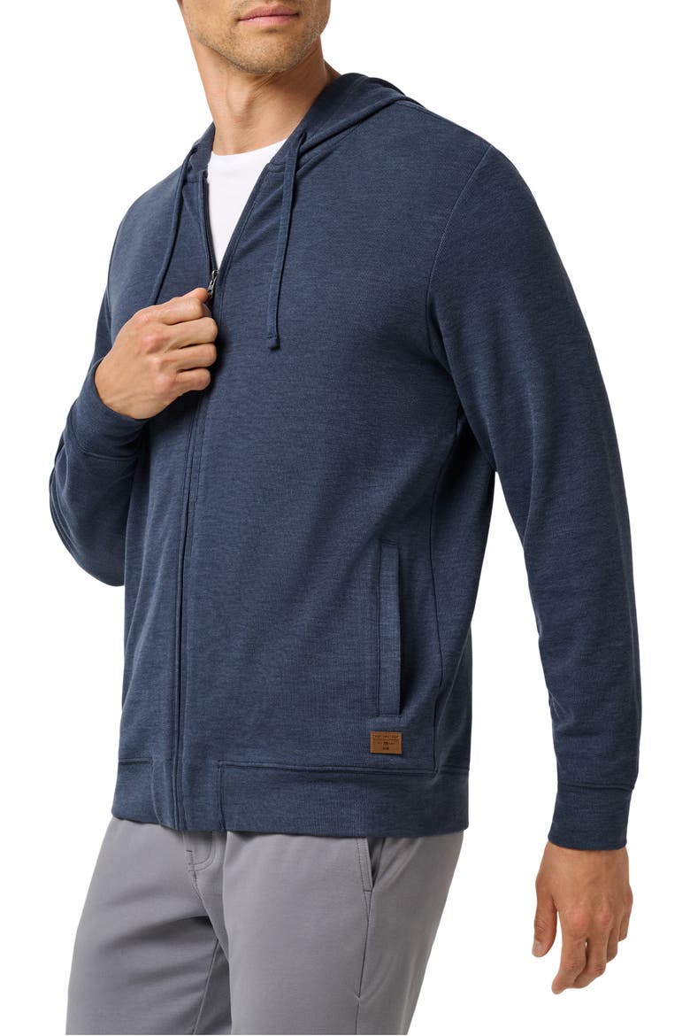Cloud Full Zip Hoodie, Alternate, color, HEATHER NAVY