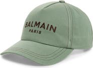 Balmain Logo Embroidered Adjustable Cotton Twill Baseball Cap