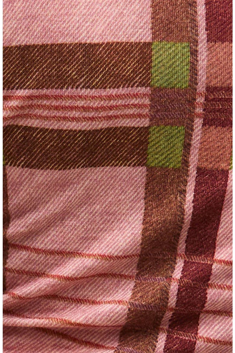 x Farm Rio Thalita Abstract Tartan Knit Top, Alternate, color, PINK TARTAN
